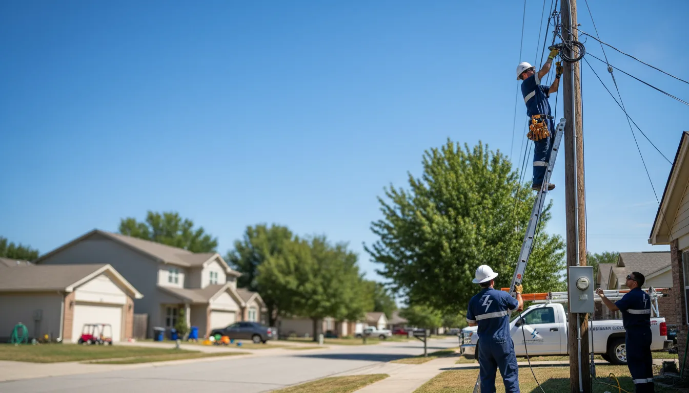 Residential electrician providing installation services in Blanchard, OK